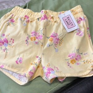 Women's Yellow Floral Shorts